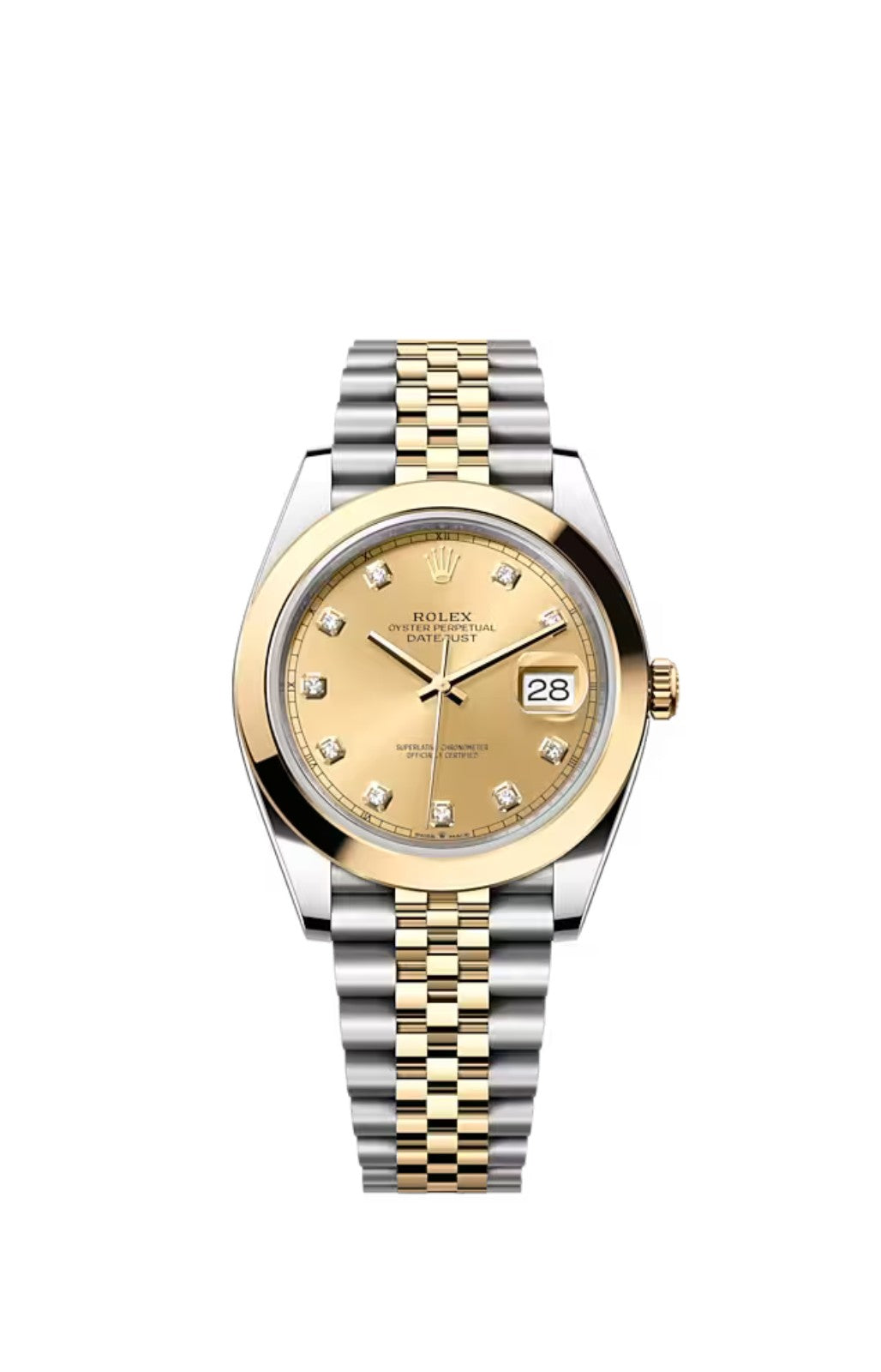 Rolex Datejust 41MM Stainless Steel & Solid 18k Everose Gold Champagne Colour Dial  126303