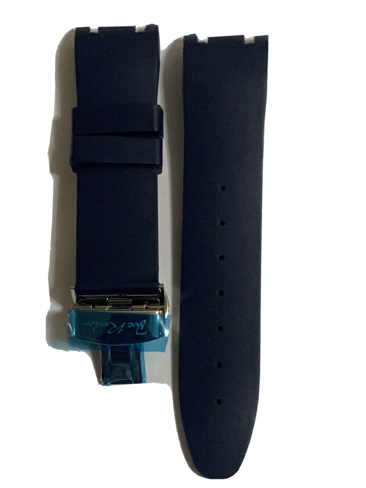 Joe Rodeo Master Blue Rubber Band With Silver Buckle