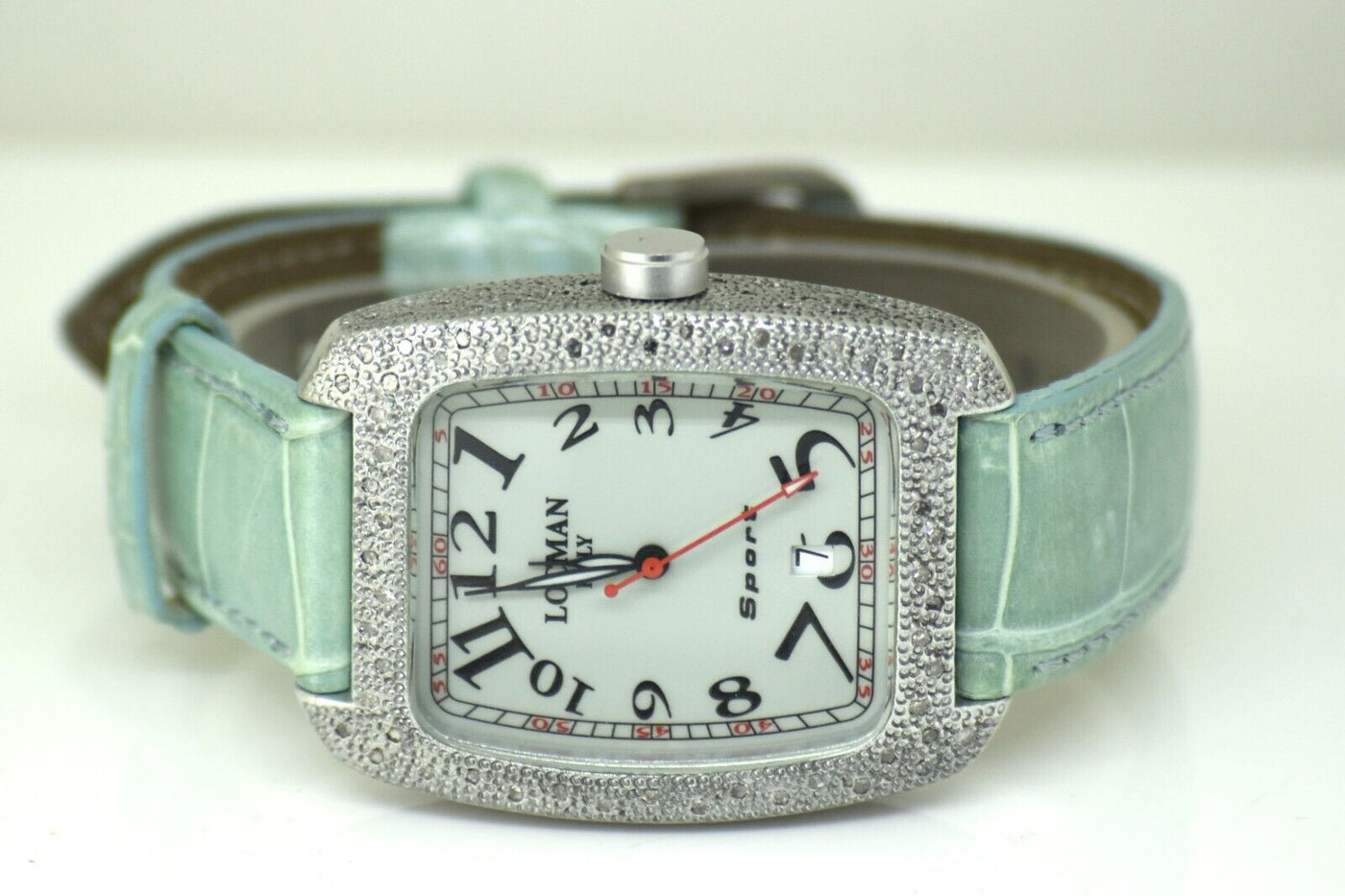 Locman Diamond REF 488 Diamond Full Pave Turquoise Women's Watch 32 mm