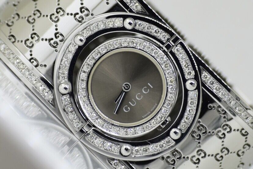 Gucci Twirl Collection 112 Series Watch With Custom Genuine Diamonds