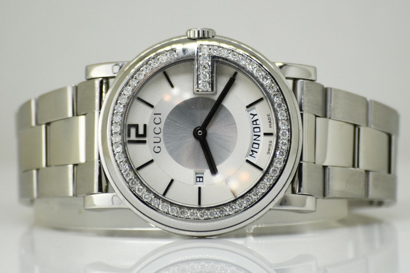 Gucci YA101306 White Watch Genuine Custom Set Diamond