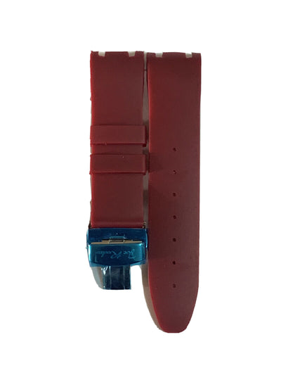 Joe Rodeo Master Red Rubber Band With Silver Buckle