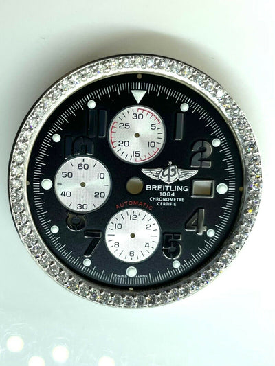 Breitling Super Avenger Automatic - Black Dial Diamond Ring